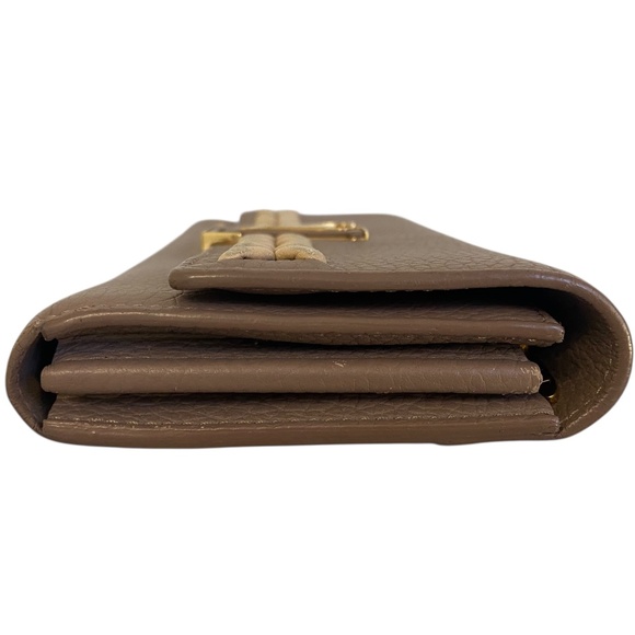 Auth. Louis Vuitton Portefeuille Capucines Taurillon Leather Long Wallet Braided - Picture 15 of 16